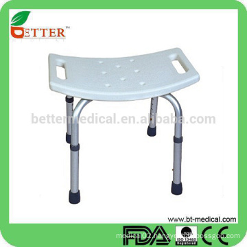 PE and aluminum shower seat for elderly